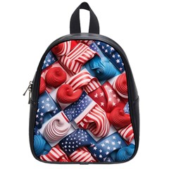 Us Presidential Election Colorful Vibrant Pattern Design  School Bag (small) by dflcprintsclothing