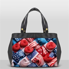 Us Presidential Election Colorful Vibrant Pattern Design  Oversize Office Handbag by dflcprintsclothing