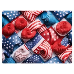 Us Presidential Election Colorful Vibrant Pattern Design  Premium Plush Fleece Blanket (extra Small) by dflcprintsclothing