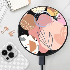 Abstract Boho Bohemian Style Retro Vintage Wireless Fast Charger(black) by Proyonanggan