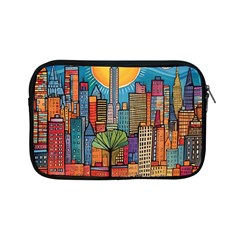 City New York Nyc Skyscraper Skyline Downtown Night Business Urban Travel Landmark Building Architec Apple Ipad Mini Zipper Cases by Posterlux