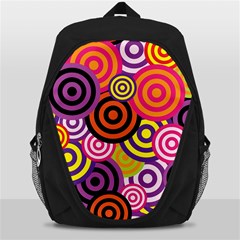 Abstract Circles Background Retro Backpack Bag by Ravend