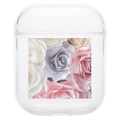 Pastel Rose  Flower Blue Pink White Soft Tpu Airpods 1/2 Case by Cemarart