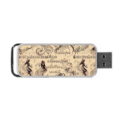 Musical Swirls Ladies Portable Usb Flash (two Sides) by RiverRootz