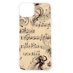 Musical Swirls Ladies Iphone 15 Tpu Uv Print Case by RiverRootz