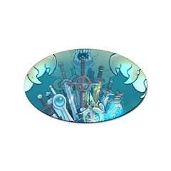 Adventure Time Lich Sticker Oval (100 Pack) by Bedest