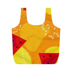 Watermelon Flower Full Print Recycle Bag (m) by Bedest