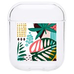 Abstract Seamless Pattern With Tropical Leaves Hard PC AirPods 1/2 Case Front