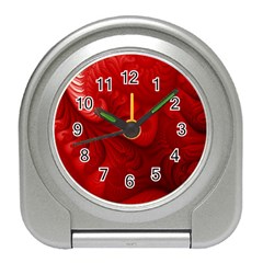 Lachs Kl Rotweissschwarz Kl Travel Alarm Clock by 2607694c