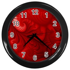 Lachs Kl Rotweissschwarz Kl Wall Clock (black) by 2607694c