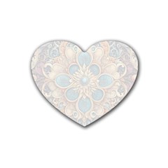 Pattern 1 Muster 7 Rubber Coaster (heart) by 2607694c