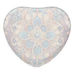 Pattern 1 Muster 7a Heart Glass Fridge Magnet (4 Pack) by 2607694c