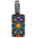 Schwarz bunt Luggage Tag (two sides) Back