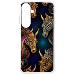 Schwarz Pferde Muster Samsung Galaxy S24 Ultra 6 9 Inch Tpu Uv Case by 2607694c