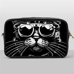 Schwarz Katze Punk Toiletries Bag (one Side) by 2607694c