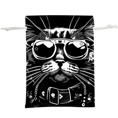 Schwarz Katze Punk Lightweight Drawstring Pouch (xl) by 2607694c