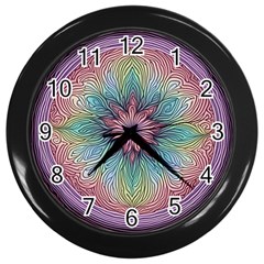 Orange3 Pattern 4 Wall Clock (black) by 2607694c