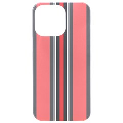 Rosa Grau Streifen Iphone 15 Pro Max Black Uv Print Pc Hardshell Case by 2607694c