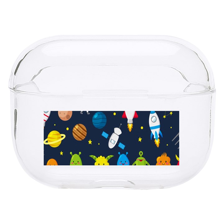 Big Set Cute Astronauts Space Planets Stars Aliens Rockets Ufo Constellations Satellite Moon Rover V Hard PC AirPods Pro Case