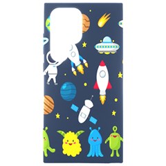 Big Set Cute Astronauts Space Planets Stars Aliens Rockets Ufo Constellations Satellite Moon Rover V Samsung Galaxy S24 Ultra 6 9 Inch Black Tpu Uv Case by Bedest