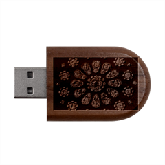 Photo Chartres Notre Dame Wood Oval Usb Flash Drive by Bedest