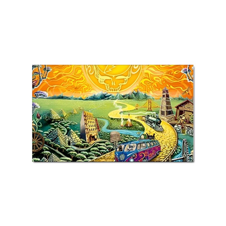 Grateful Dead Golden Road Sticker (Rectangular)