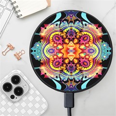 Gelb Floral Wireless Fast Charger(black) by 2607694c