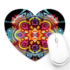 Abstrakte Blume Heart Mousepad by 2607694c