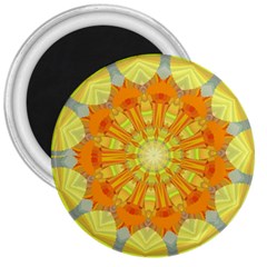 Sunshine-sunny-sun-abstract-yellow - 3  Magnets by Ravend