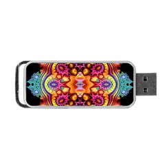 Pink Florales Muster Portable Usb Flash (two Sides) by 2607694c