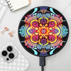 Lila Floral Blume Wireless Fast Charger(black) by 2607694c