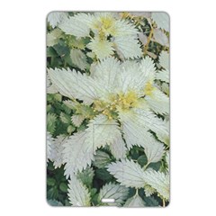 Enchanting Foliage Sharp Edged Leaves In Pale Yellow And Silver Bk Name Card Style Usb Flash Drive by dflcprintsclothing