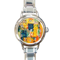 Wall Art Round Italian Charm Watch by Azkajaya