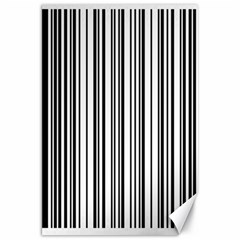 Barcode Pattern Canvas 20  X 30  by Ket1n9