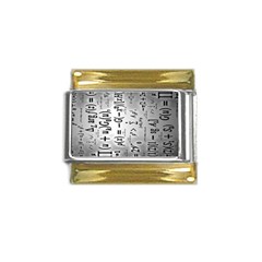 Science Formulas Gold Trim Italian Charm (9mm) by Ket1n9