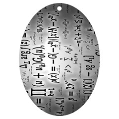 Science Formulas Uv Print Acrylic Ornament Oval by Ket1n9