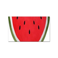 Watermelon Pillow Fluffy Sticker Rectangular (100 Pack) by Azkajaya