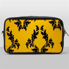 Yellow Regal Filagree Pattern Toiletries Bag (one Side) by Azkajaya