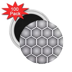 Halftone Tech Hexagons Seamless Pattern 2 25  Magnets (100 Pack)  by Ket1n9