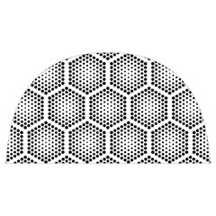 Halftone Tech Hexagons Seamless Pattern Anti Scalding Pot Cap by Ket1n9