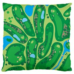 Golf Course Par Green 16  Baby Flannel Cushion Case (two Sides) by Loisa77