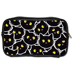 Cat Pattern Pet Drawing Eyes Toiletries Bag (two Sides) by Loisa77