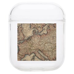 Old Vintage Classic Map Of Europe Soft Tpu Airpods 1/2 Case by Paksenen