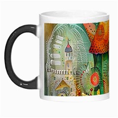 Whimsical Mushrooms Colorful Patterns Morph Mug by Loisa77