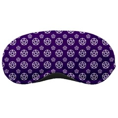 White Pentacle And Purple Pattern Sleep Mask by cheekywitch