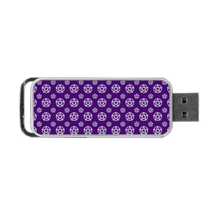 White pentacle and purple pattern Portable USB Flash (Two Sides)