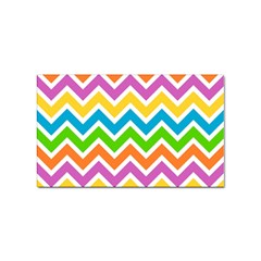 Chevron Pattern Design Texture Sticker (rectangular) by Apen