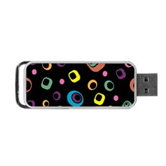 Abstract Background Retro 60s 70s Portable Usb Flash (one Side) by Apen