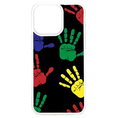 Handprints Hand Print Colourful Iphone 15 Pro Max Tpu Uv Print Case by Apen