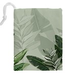 Banana Leaf Plant Pattern Drawstring Pouch (4XL) Back